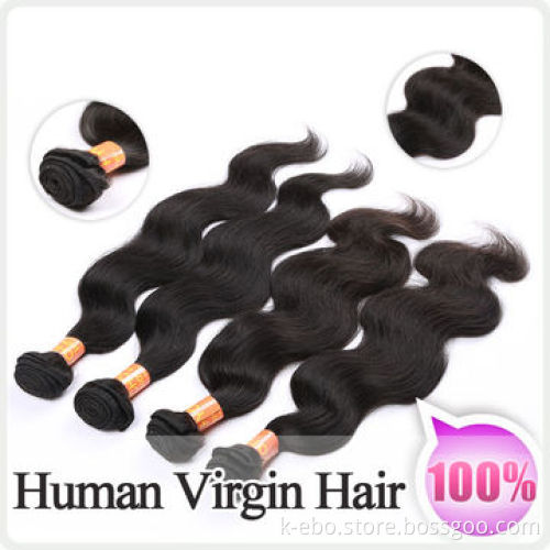 Peruvian Virgin Natural Wave Human Hair Extensions, Full and Thick End without Dry SplitNew